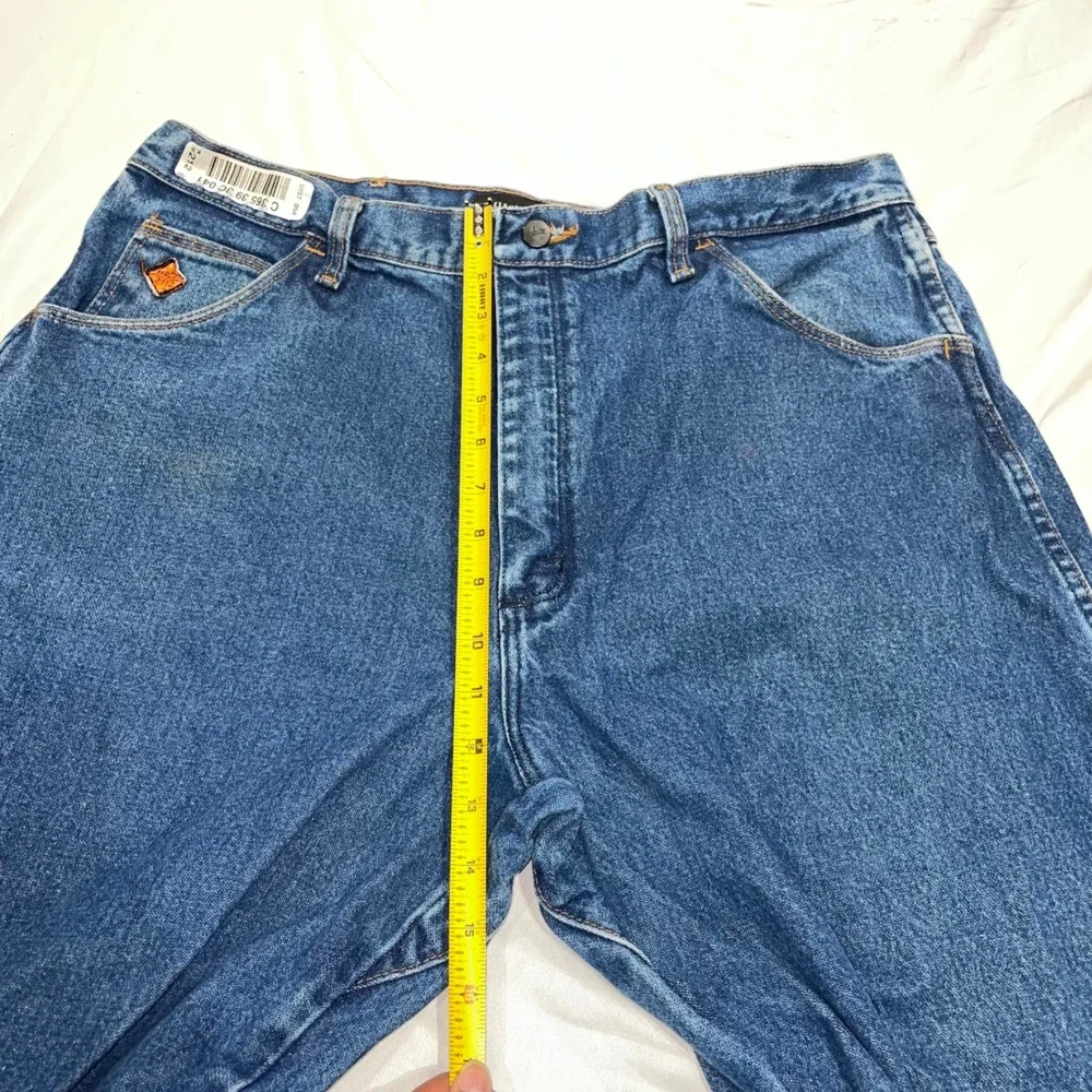 Wrangler FR Flame Resistant Relaxed Fit Jeans Blue Denim 38x30 FR31MWZ Workwear